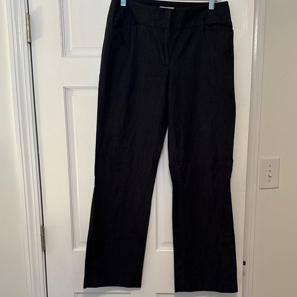Loft Classic Blue Women's Curvy Dress Pants